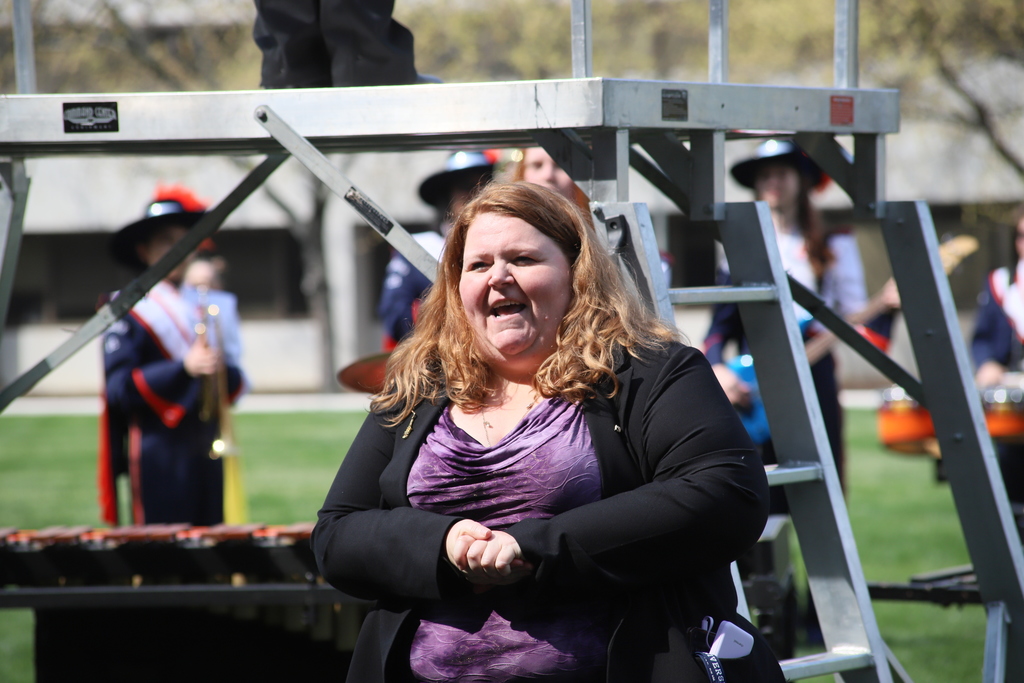 Southern Lee Marching Band plays NCDPI and goes to Senate Chamber Floor