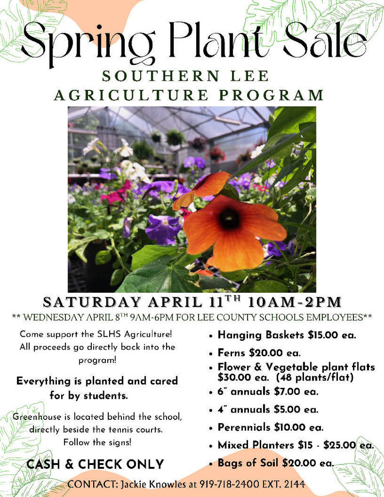 Spring Plant sale