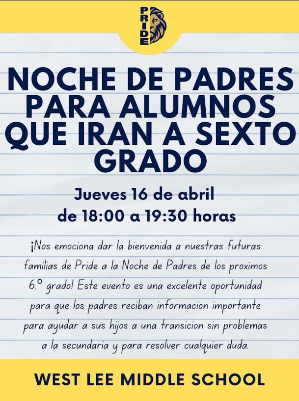 6th Grade Parent Night