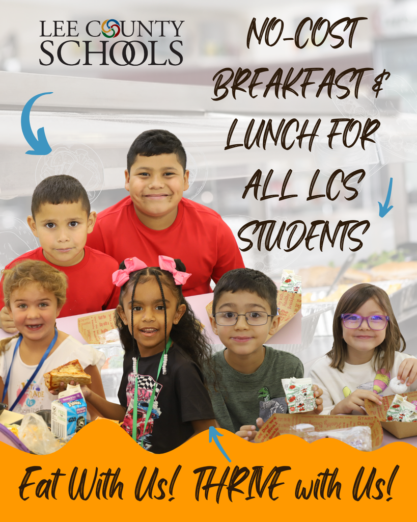 No-Cost Breakfast and lunch available for all students again in 2026--2027