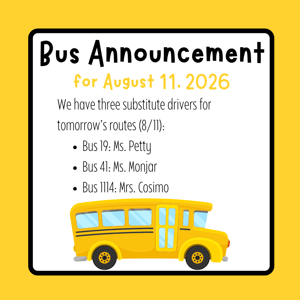 bus announcement