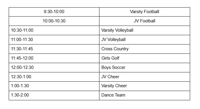Fall Sports