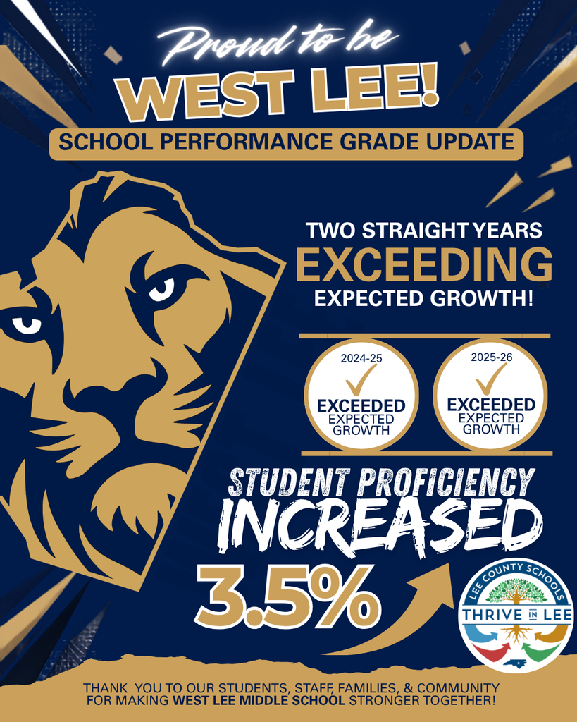 West Lee School Performance Celebration Graphic