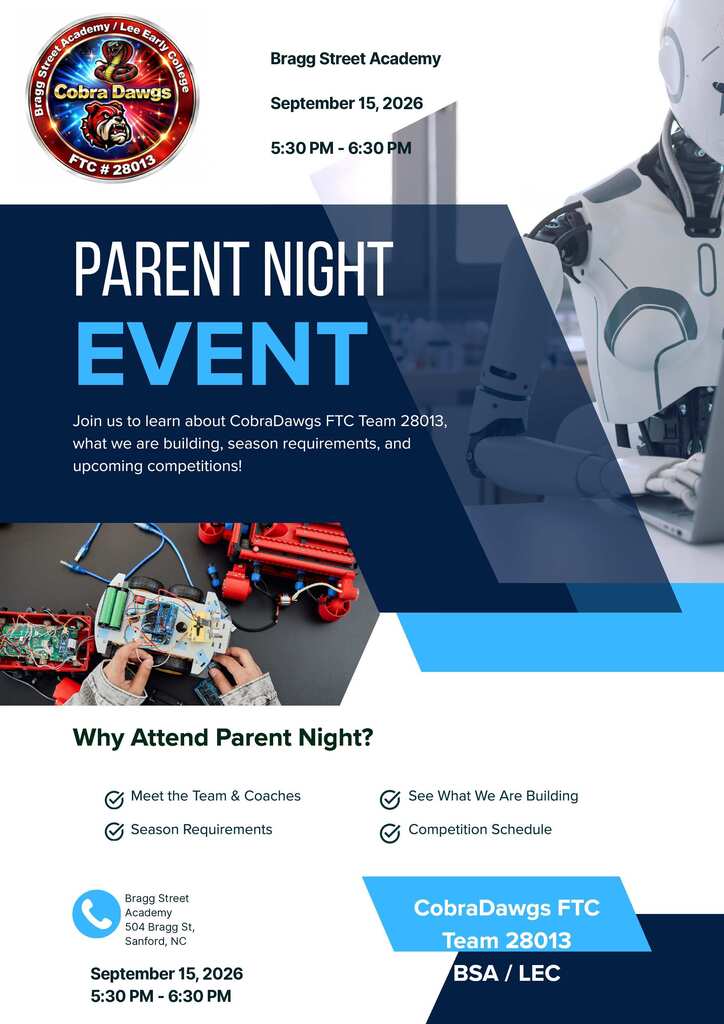 Robotics Team Parent Night