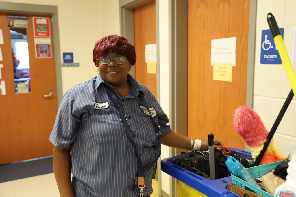 Ms Vivian walks with her cart at Southern Lee