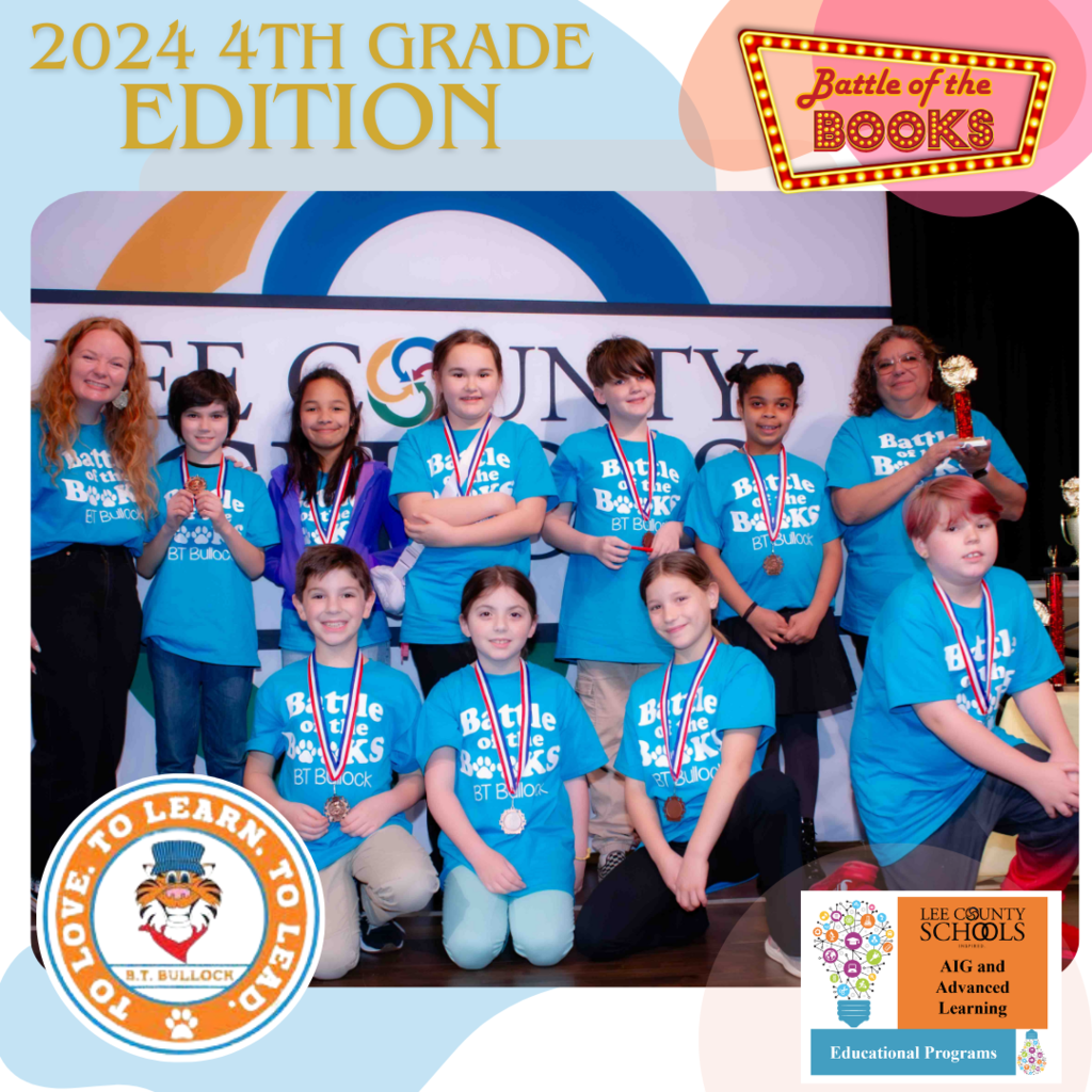 B.T. Bullock team photo from 2024 Fourth Grade Battle of the Books