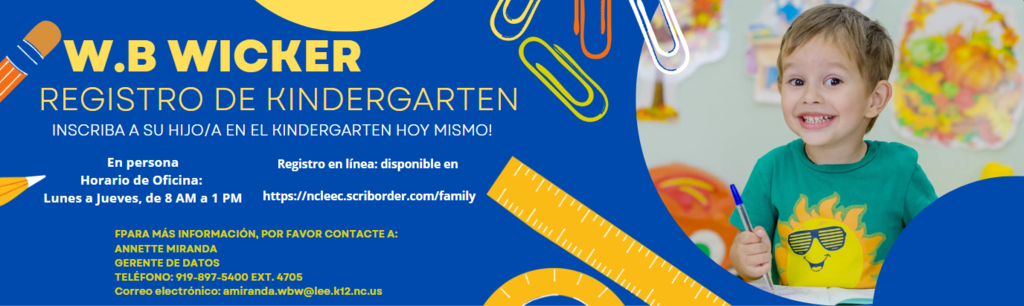 Kindergarten Registration Spanish