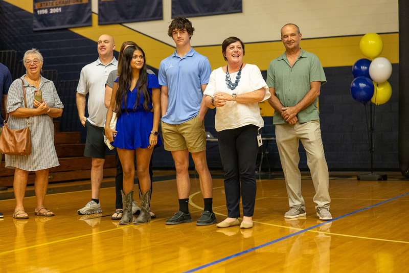 Petrarca pictured with her family after surprise announcement at Convocation