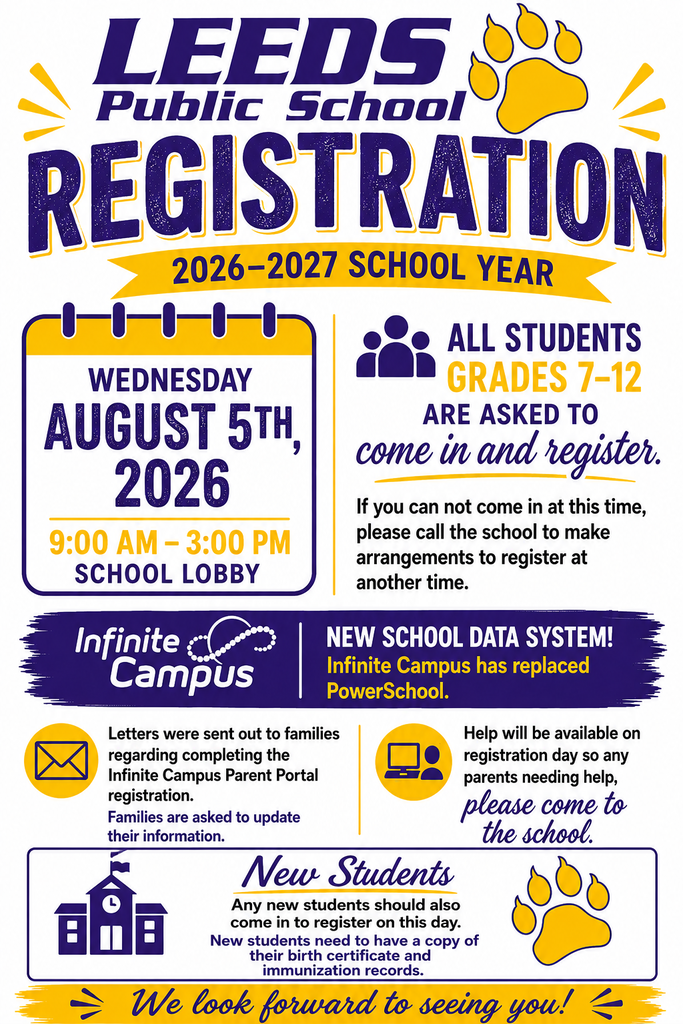 School Registration Flyer