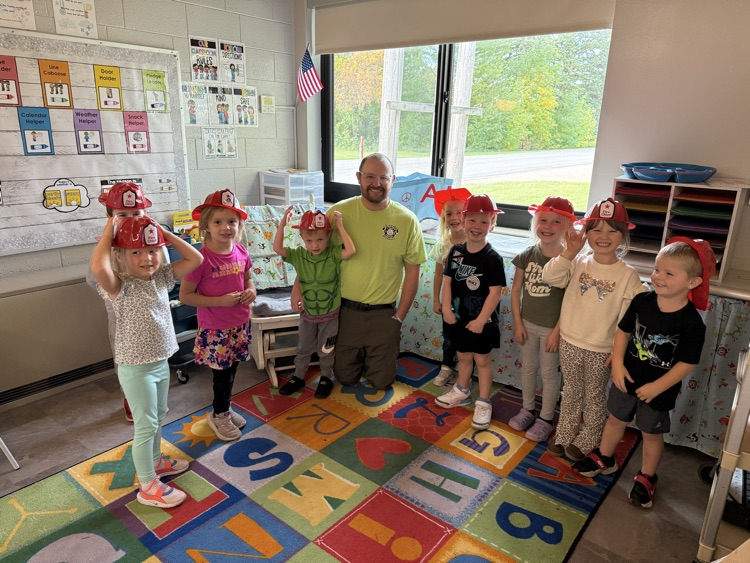 Our very own fire hats!