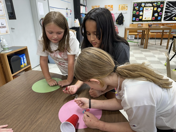 Third grade working together