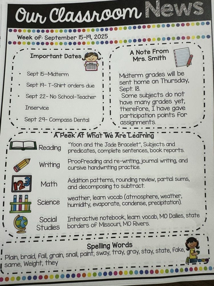 Third Grade Newsletter