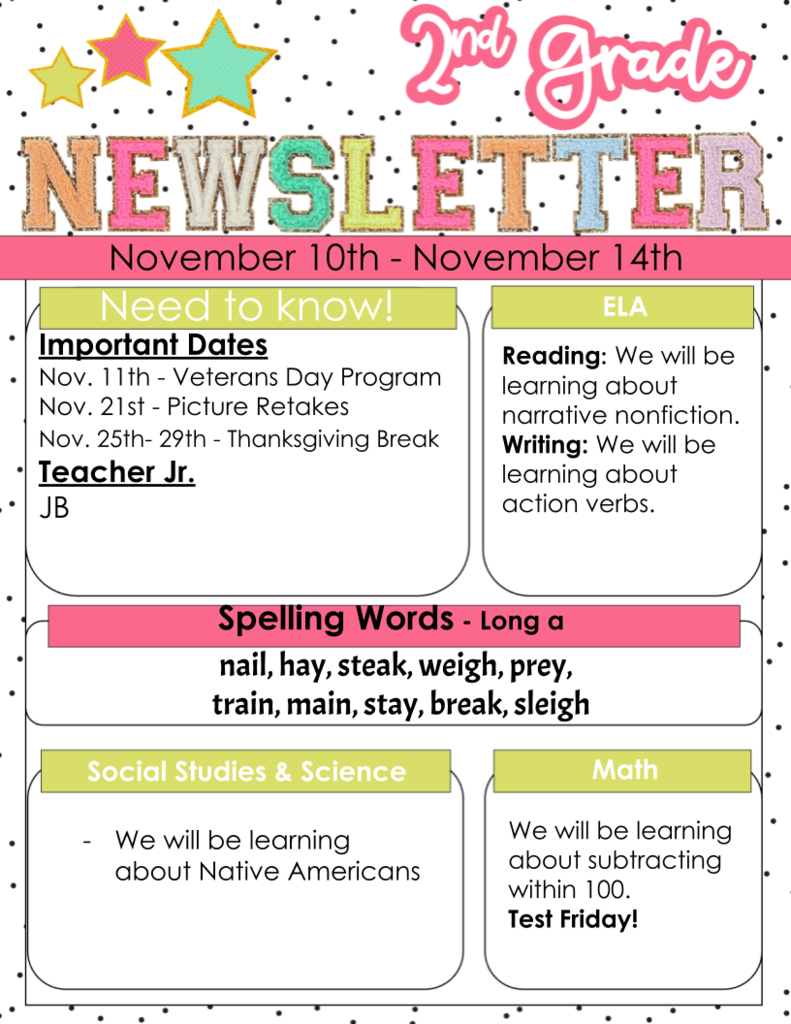 November News Letter