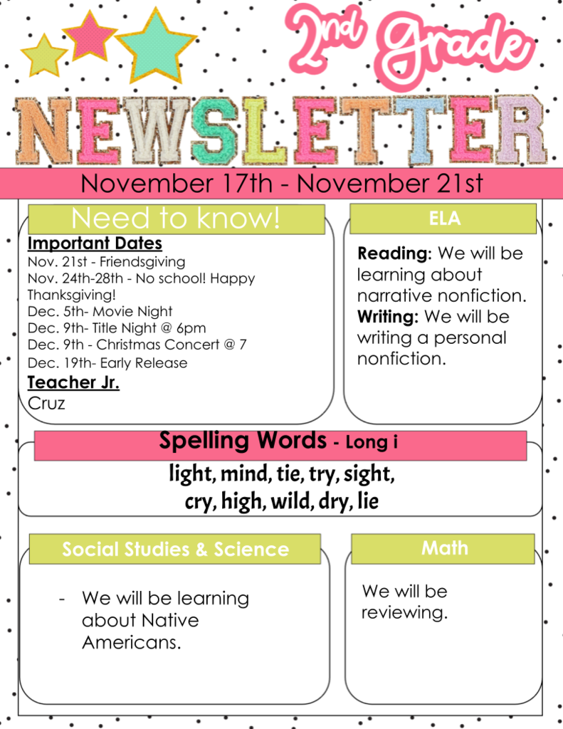 November Newsletter