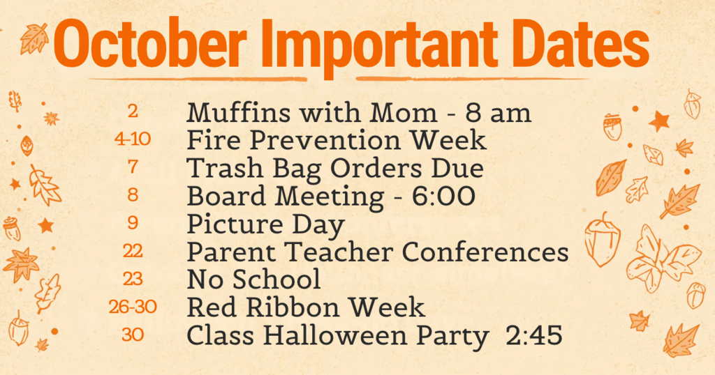 October Important Dates