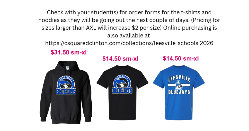 T-shirt and Hoodie order information