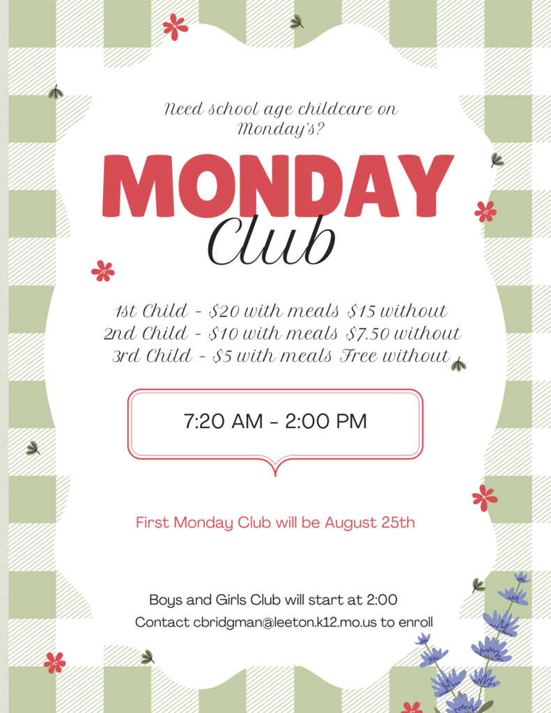 Monday Club Enrollment
