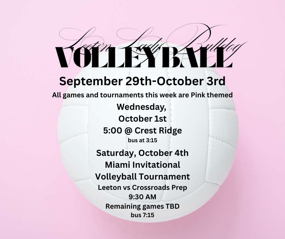 This week in Volleyball