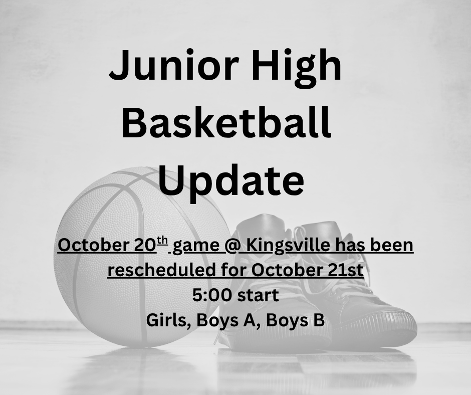 Junior High Basketball Update