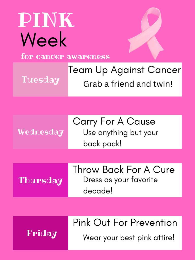 pink week spirit days