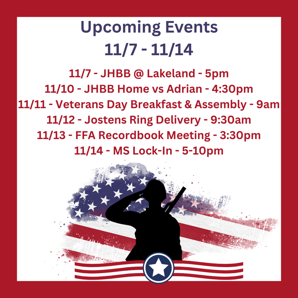 Upcoming Events 11/7-11/14