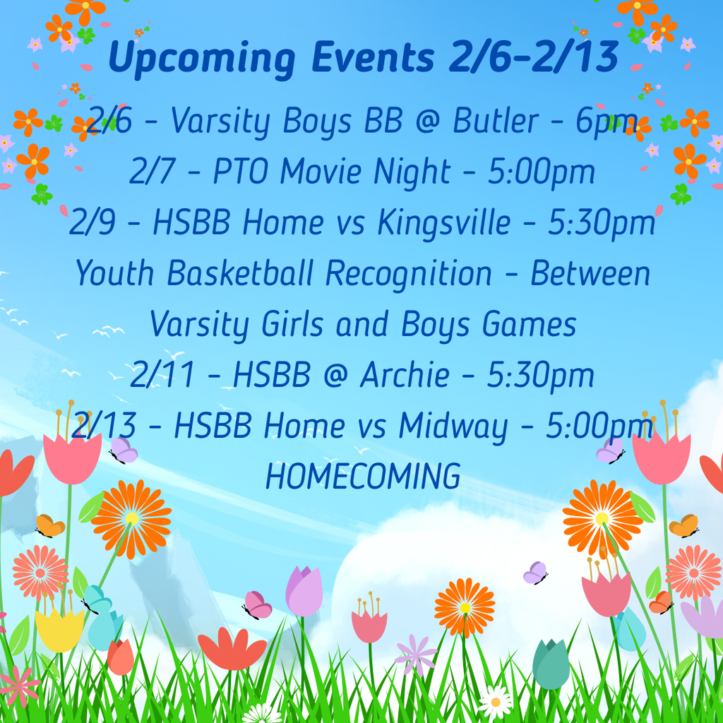 Upcoming Events - 2/6-2/13