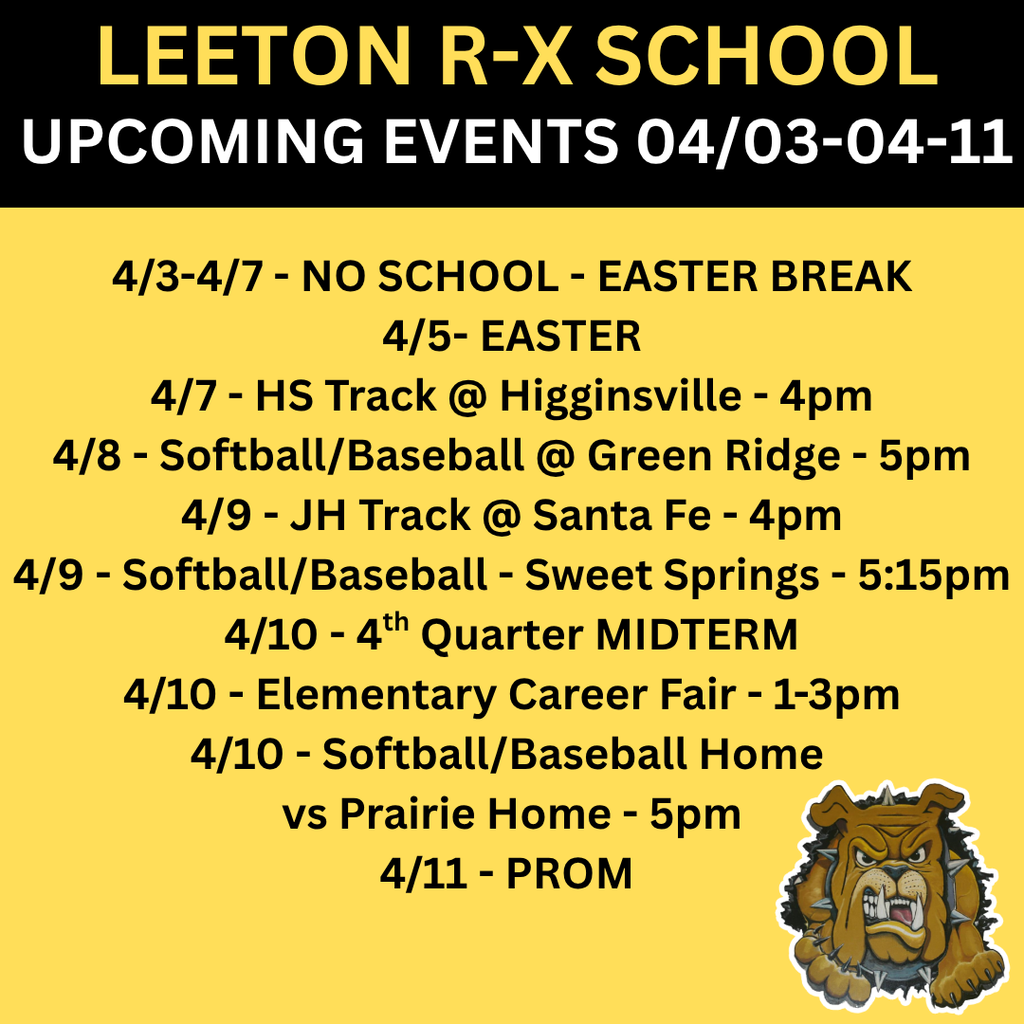 Upcoming Events 4/3-4/11