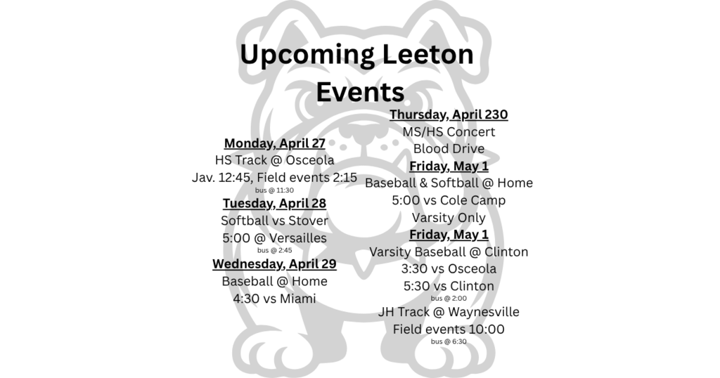 Upcoming Events