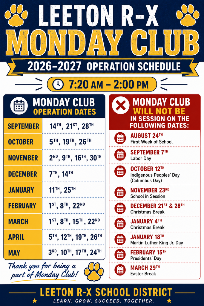 Monday Club 2026 - 2027