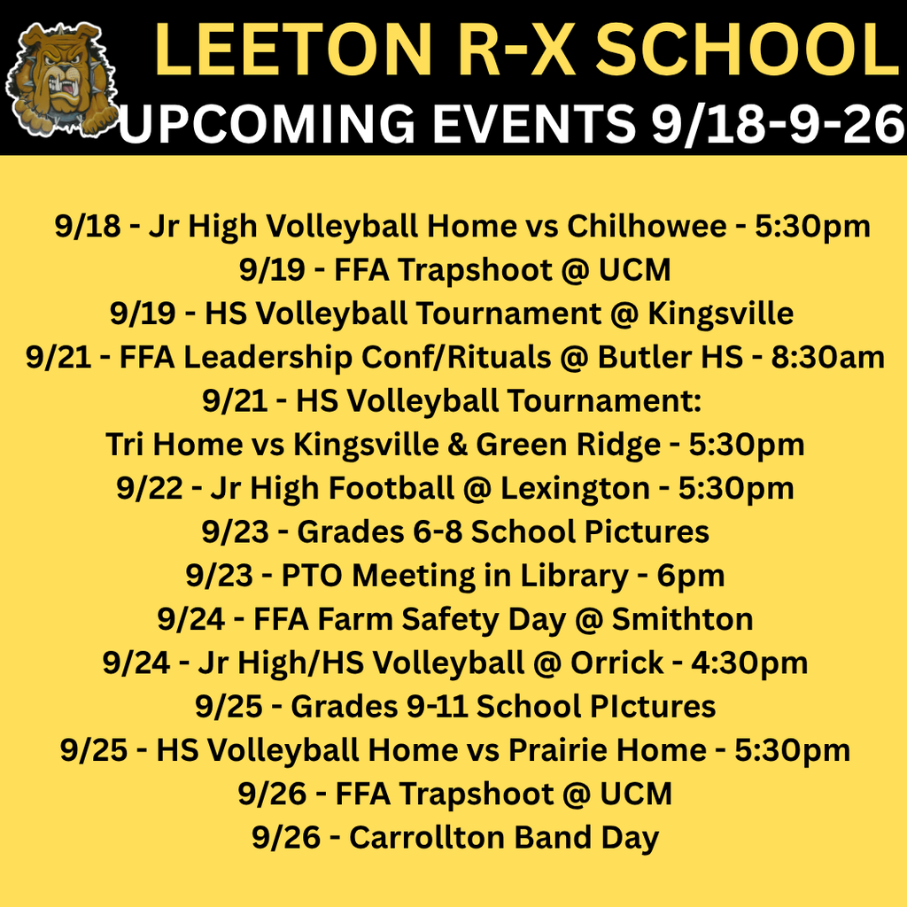 Upcoming Events