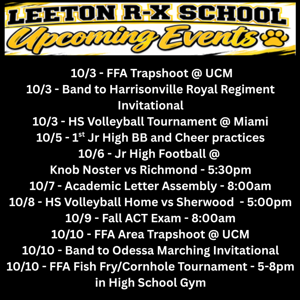 Upcoming Events