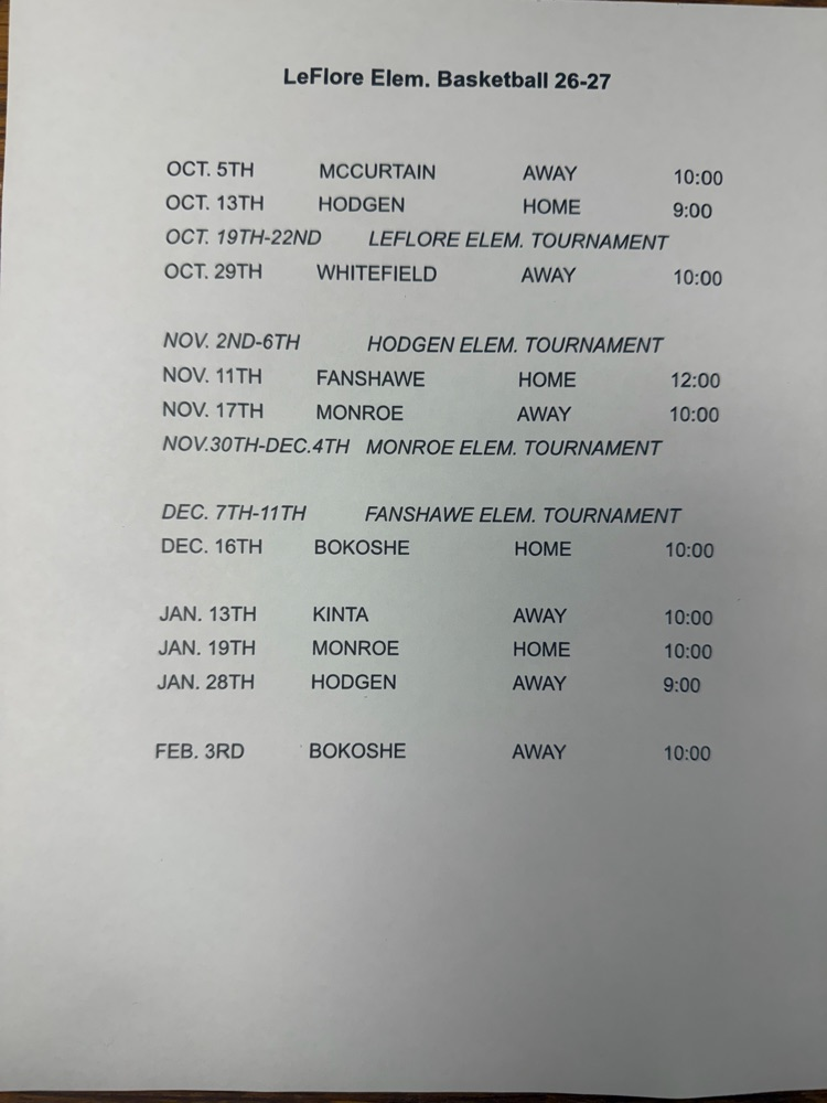 basketball schedule