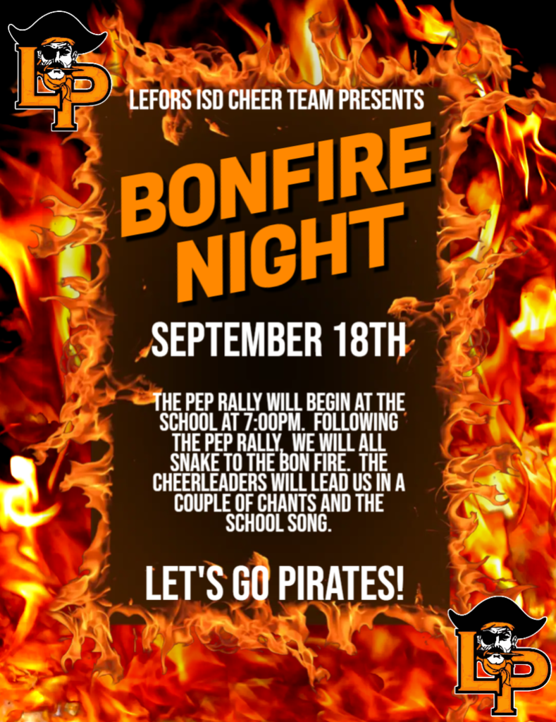 Bon Fire!! Hope to see everyone there!