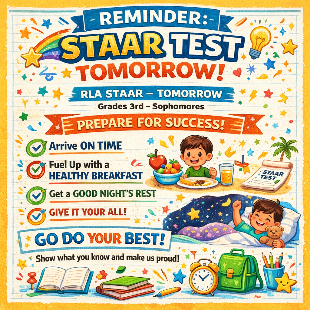 STAAR Test Tomorrow
