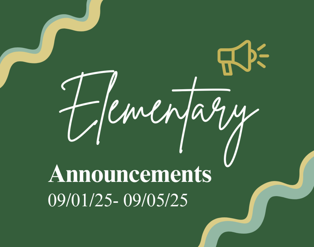 Elementary Weekly Announcements