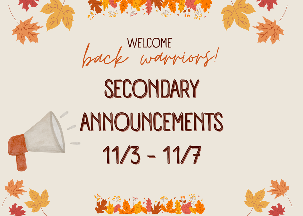 Secondary announcements