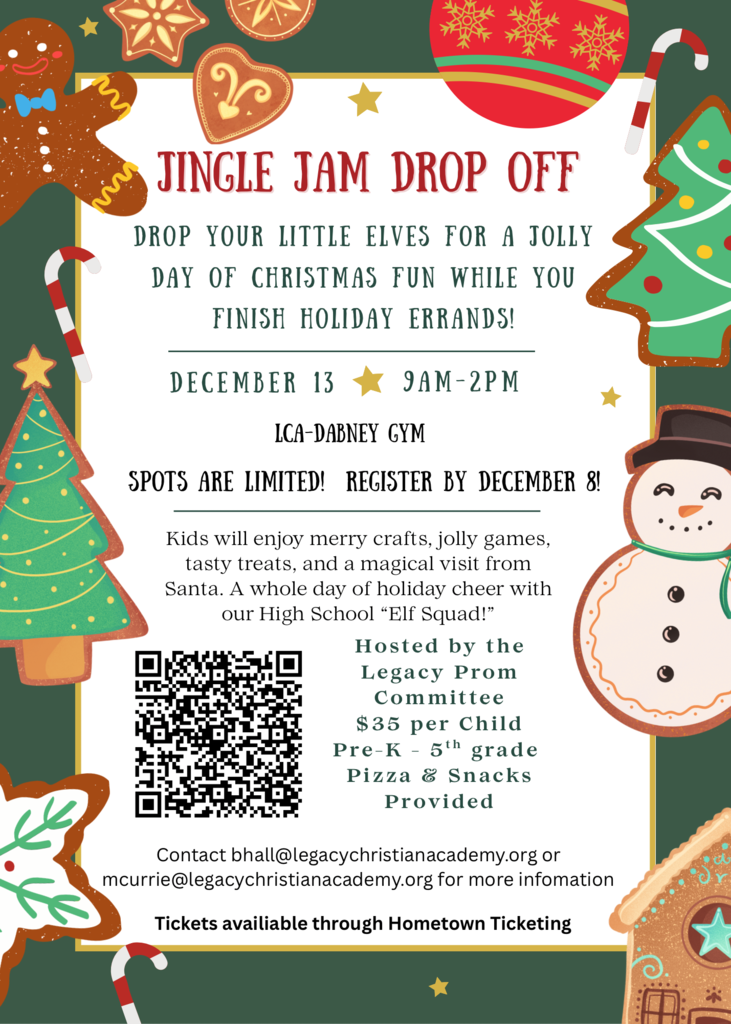 Green and Red Illustrated Christmas Fair Invitation