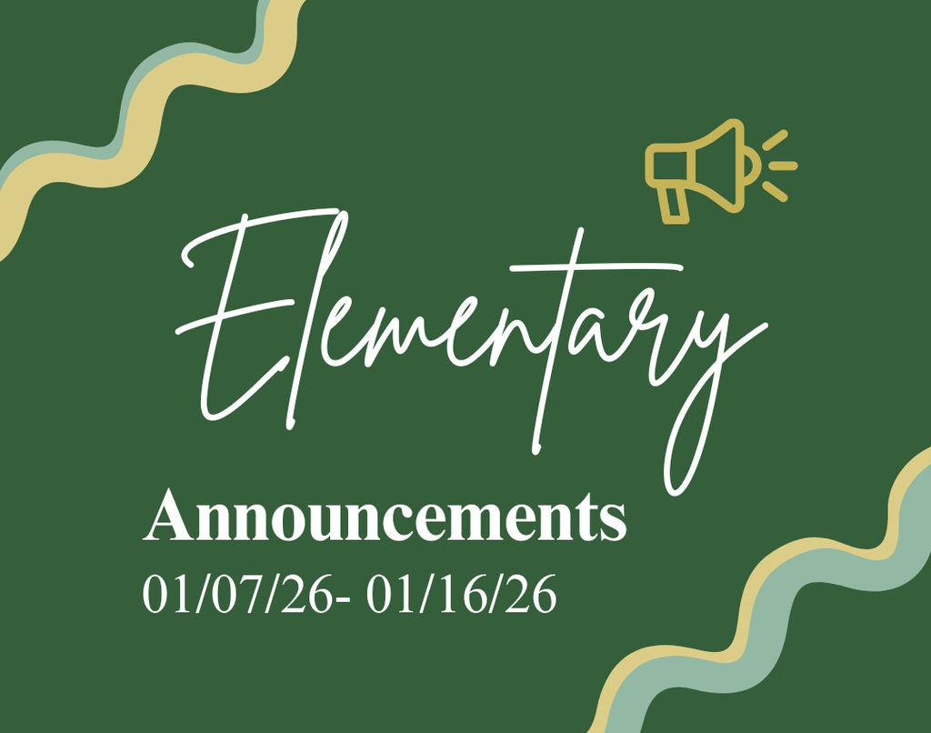 Elementary Weekly Announcements