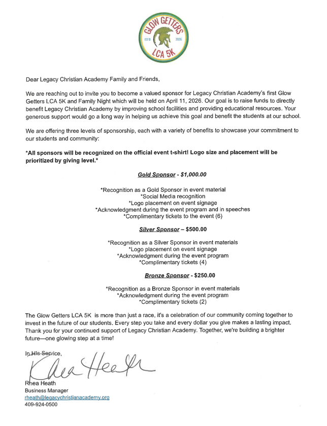 sponsorship packages