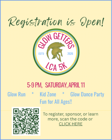 Registration is open glow getters lca 5K
