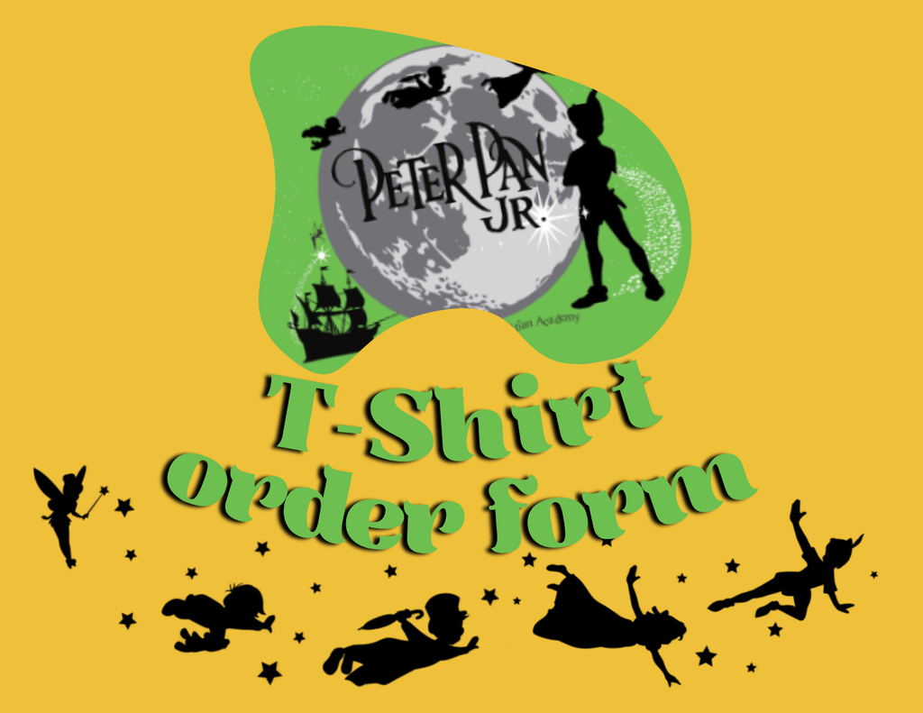 peter pan jr t shirt ordering link