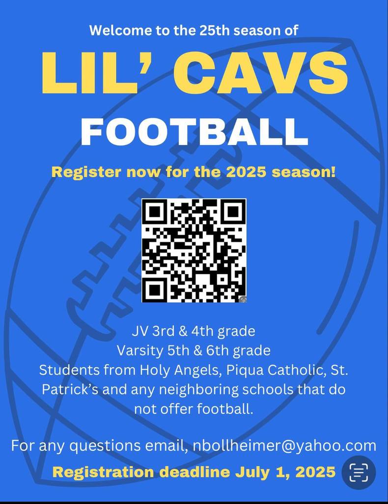 Lil Cavs football