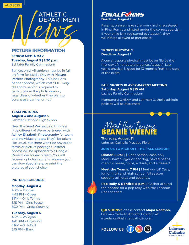 Athletic Department News