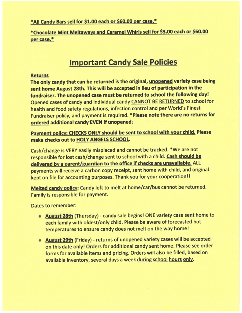 candy sale