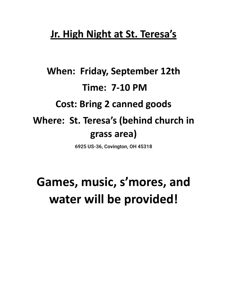 Jr high night