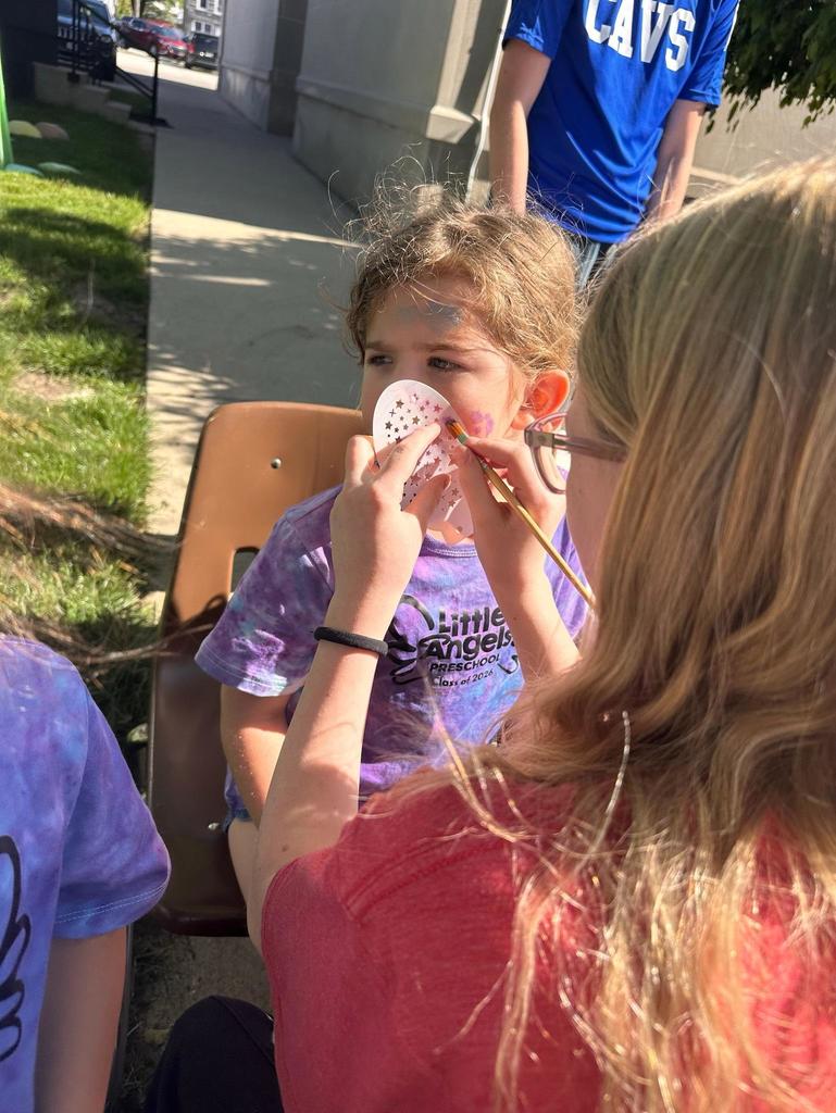 Preschool and PreK field day with our 6th grade