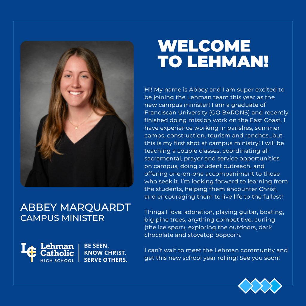 New Hire and Campus Minister, Abbey Marquardt 