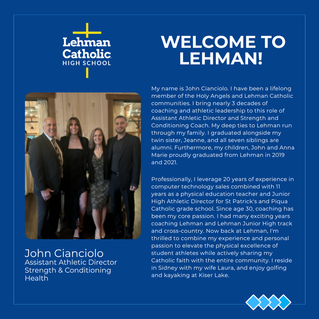 Welcome John Cianciolo