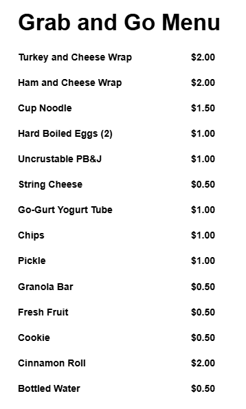 grab and go