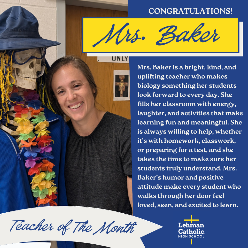 Mrs. Baker Teacher of the Month